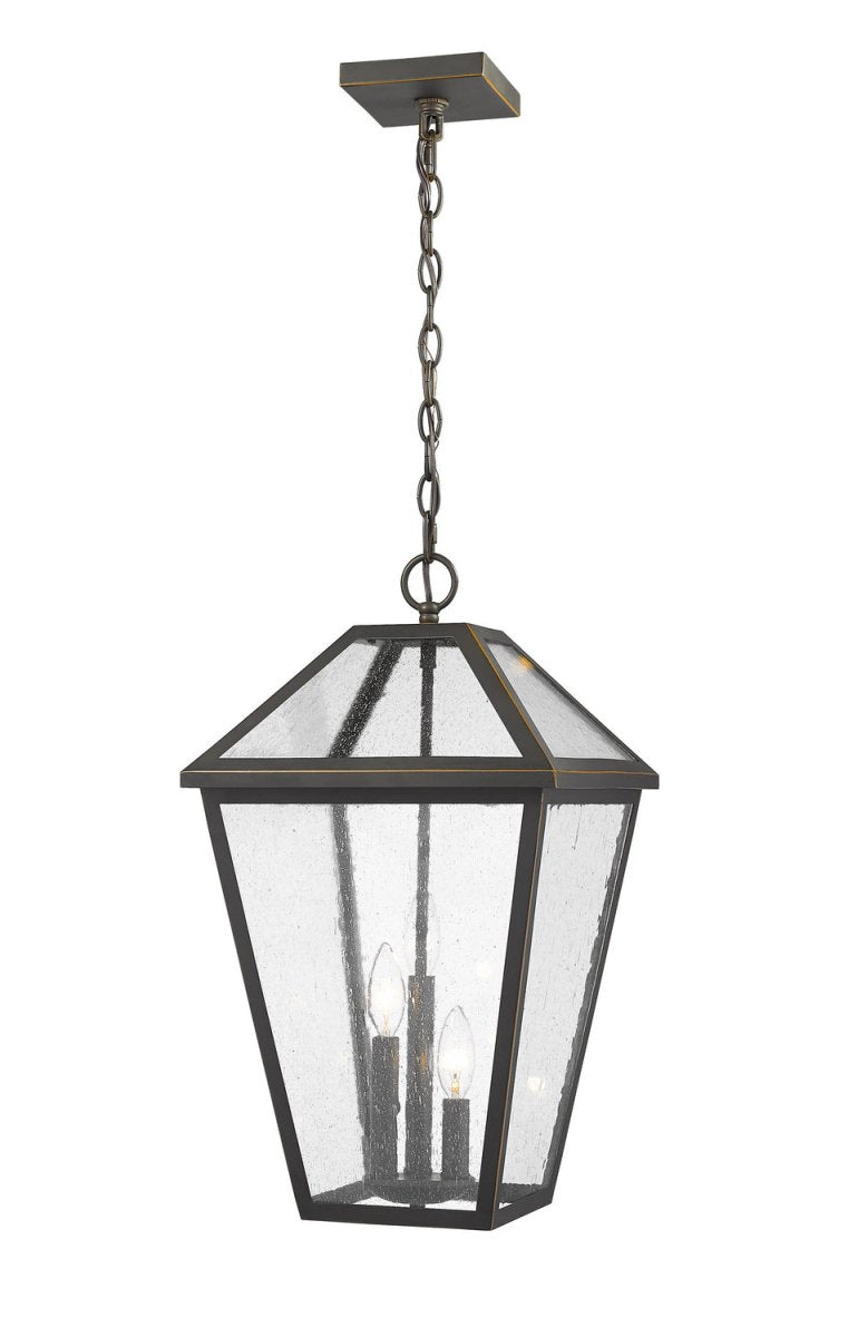 Suspension extérieure Talbot - Bronze huilé 12 1/4" by Z-Lite | Luminaires & cie