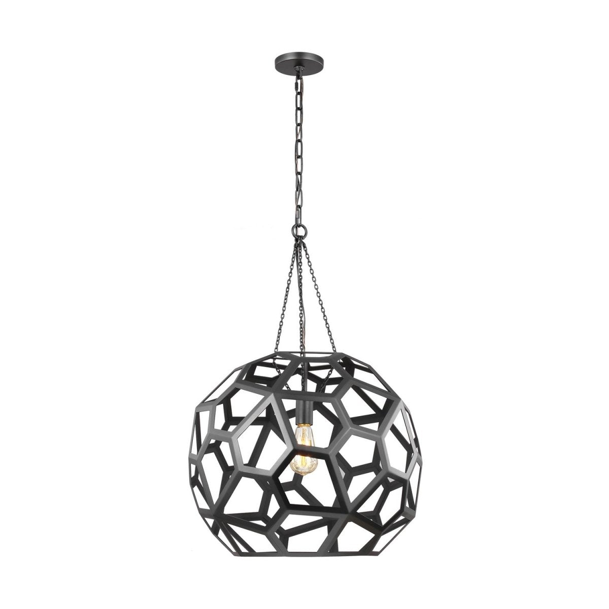 Suspension Feccetta - Noir minuit 20 1/2" by Visual Comfort Studio | Luminaires & cie