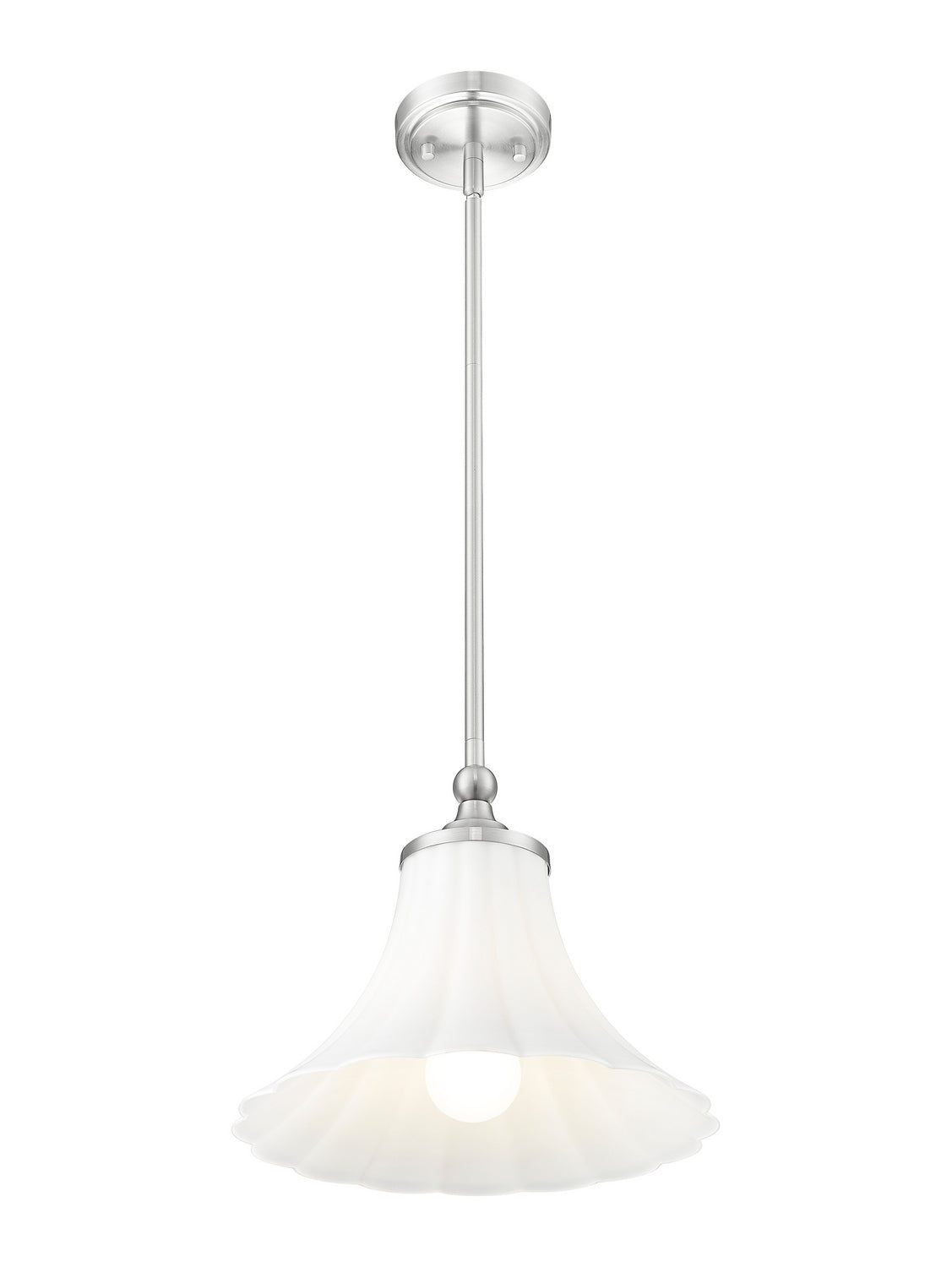 Suspension Fleur Nickel brossé, 12" – vue 2