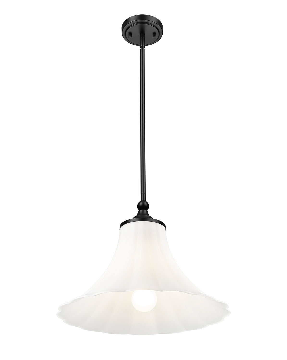 Suspension Fleur Noir mat, 16" – vue 2