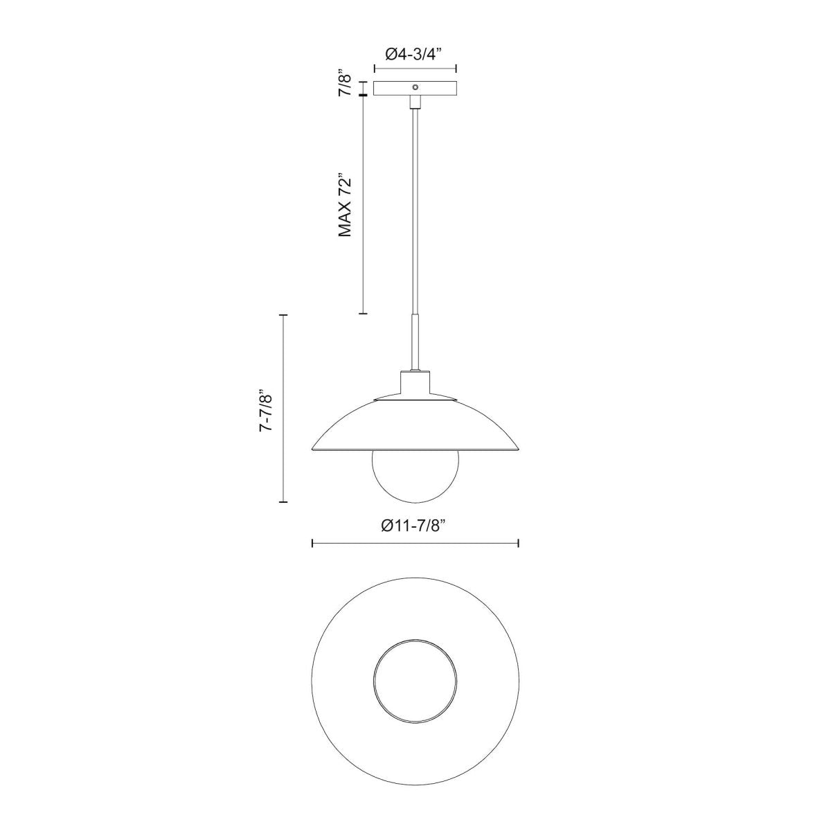 Suspension Francesca - Or vieilli by Alora Lighting | Luminaires & cie