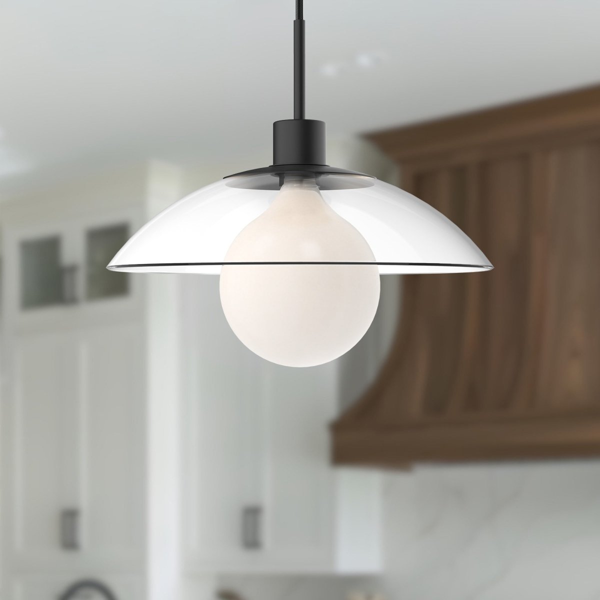 Suspension Francesca - Noir mat by Alora Lighting | Luminaires & cie