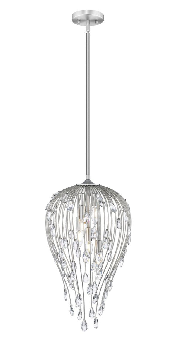 Suspension Gabriella - Nickel brossé 15" by Z-Lite | Luminaires & cie