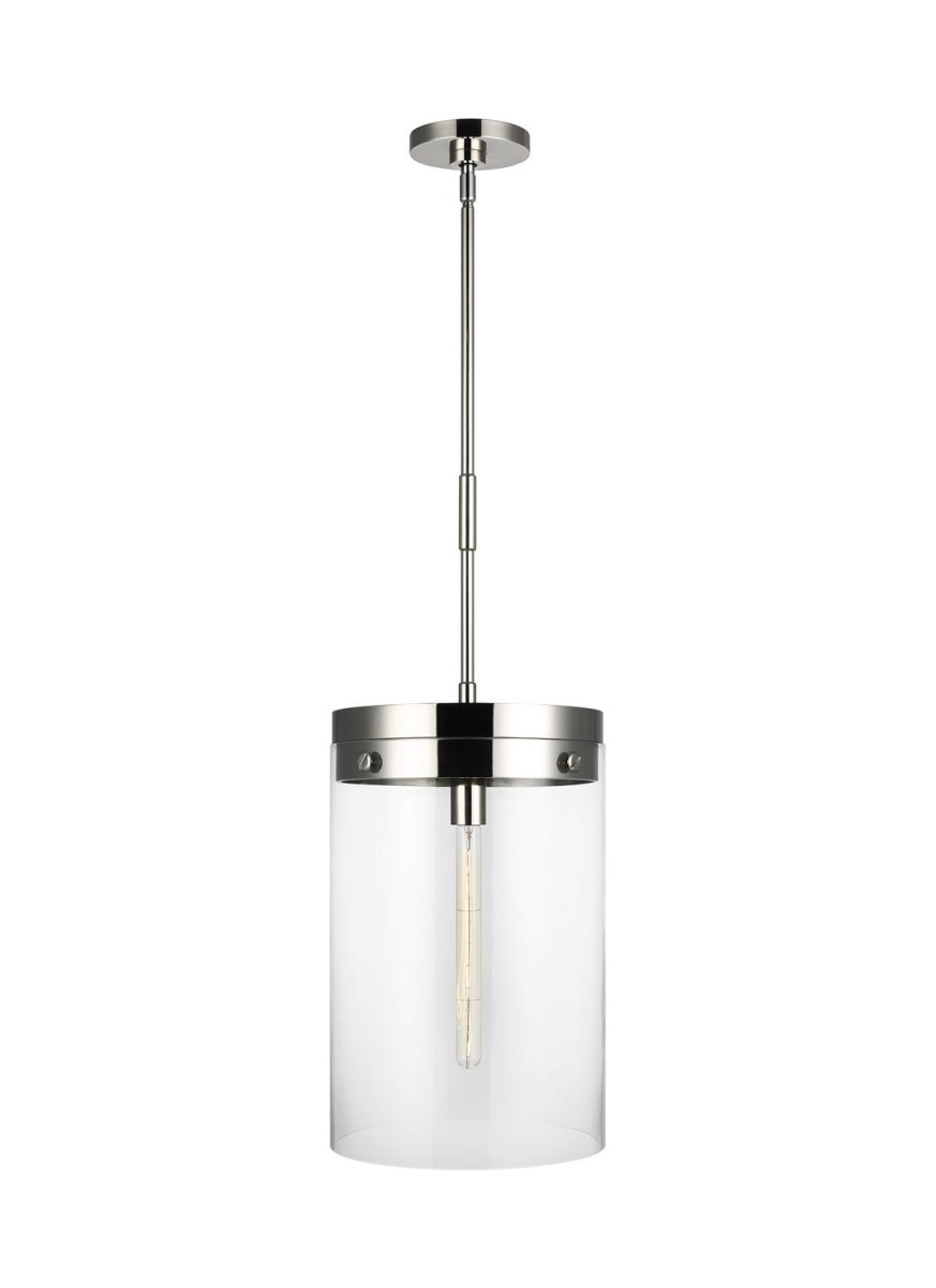 Suspension Garrett - Nickel poli 12 3/8" by Visual Comfort Studio | Luminaires & cie
