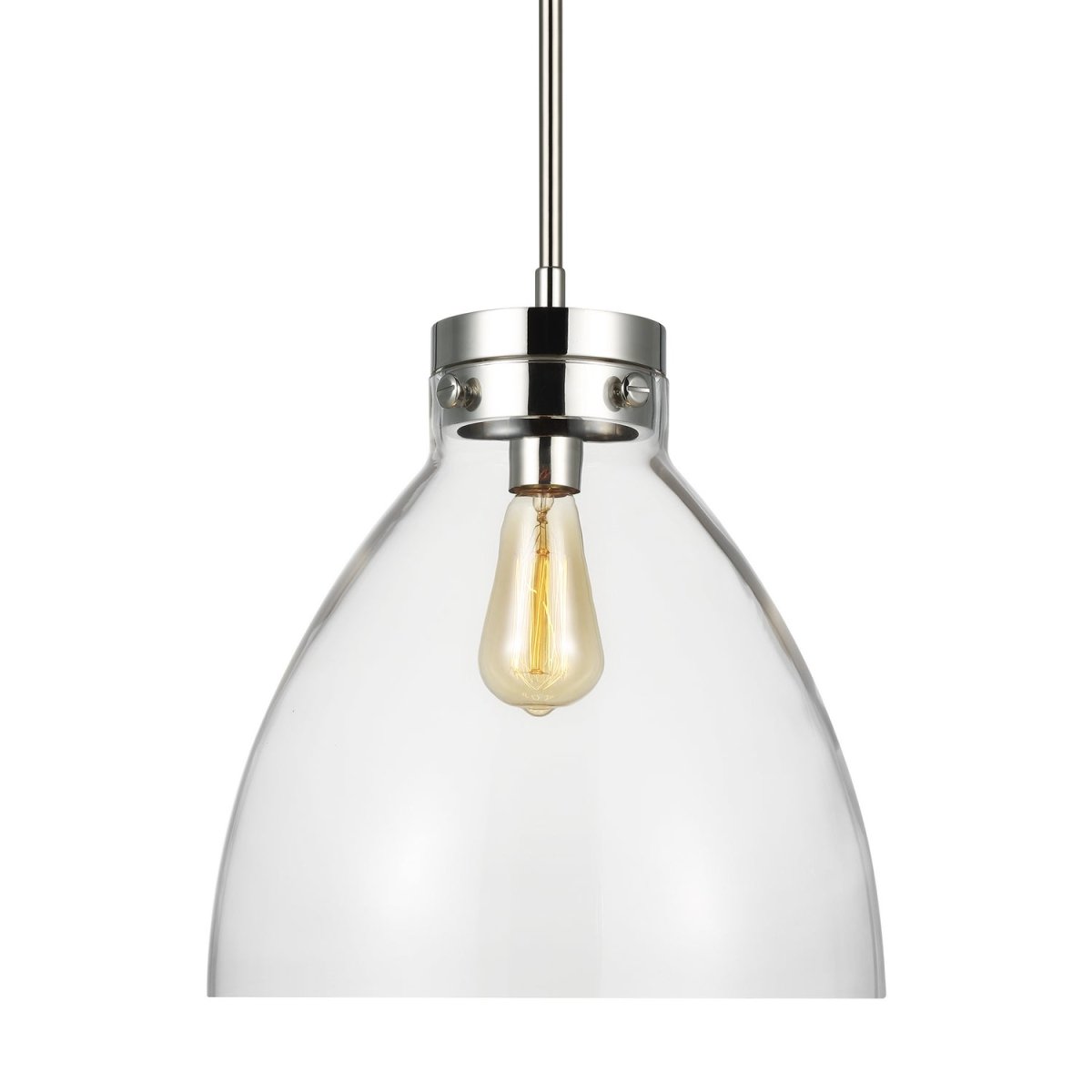 Suspension Garrett - Nickel poli 13 1/2" by Visual Comfort Studio | Luminaires & cie