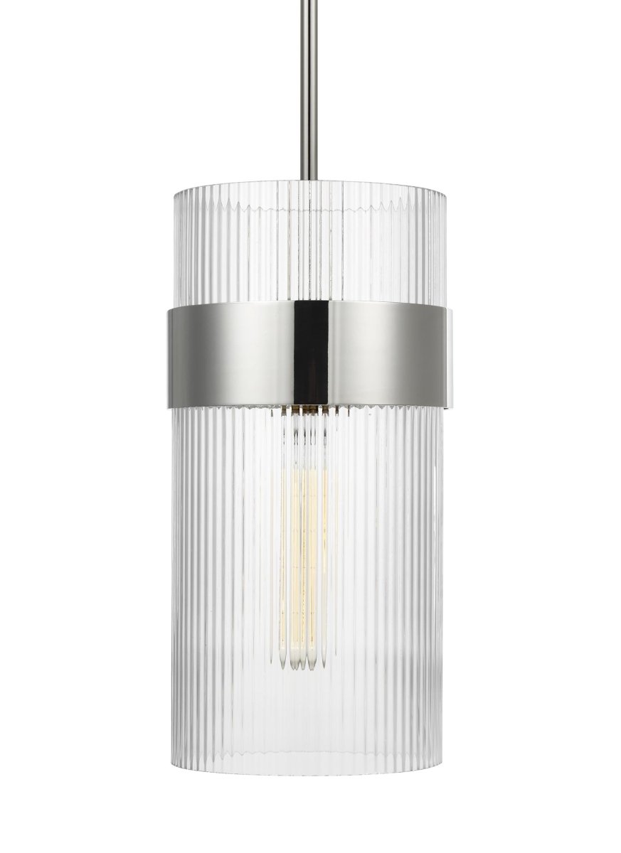 Suspension Geneva - Nickel poli by Visual Comfort Studio | Luminaires & cie