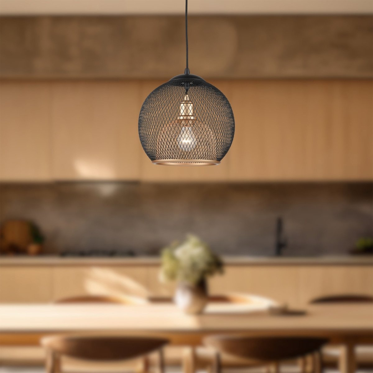 Suspension Gibraltar - Noir et or 11 7/8" by Kuzco Lighting | Luminaires & cie