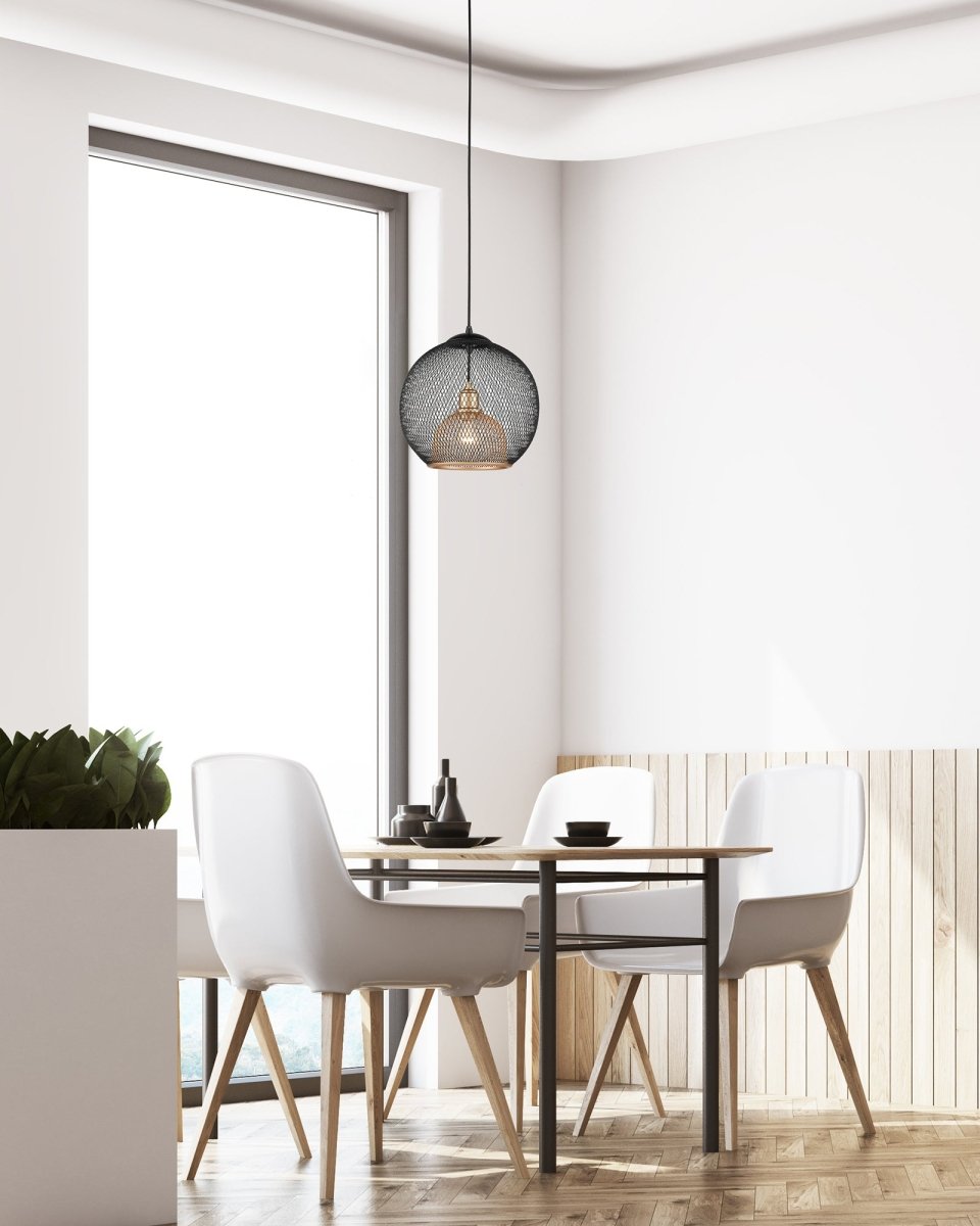 Suspension Gibraltar - Noir et or 11 7/8" by Kuzco Lighting | Luminaires & cie
