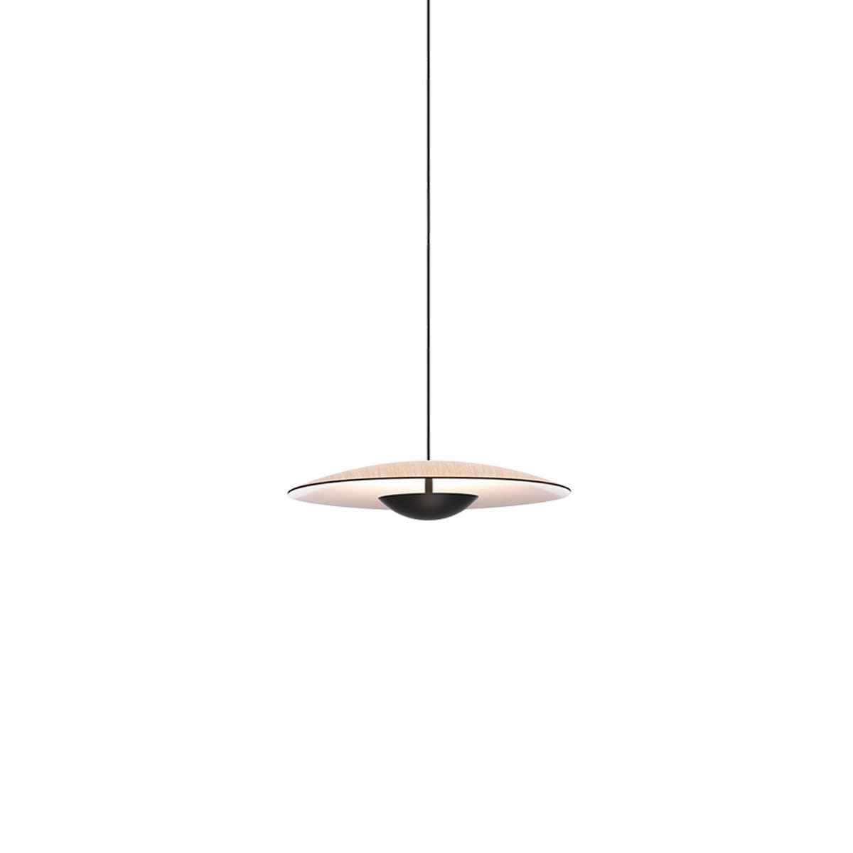 Suspension Ginger - Chêne/Blanc Ginger 32 (12.6") TRIAC by Marset | Luminaires & cie