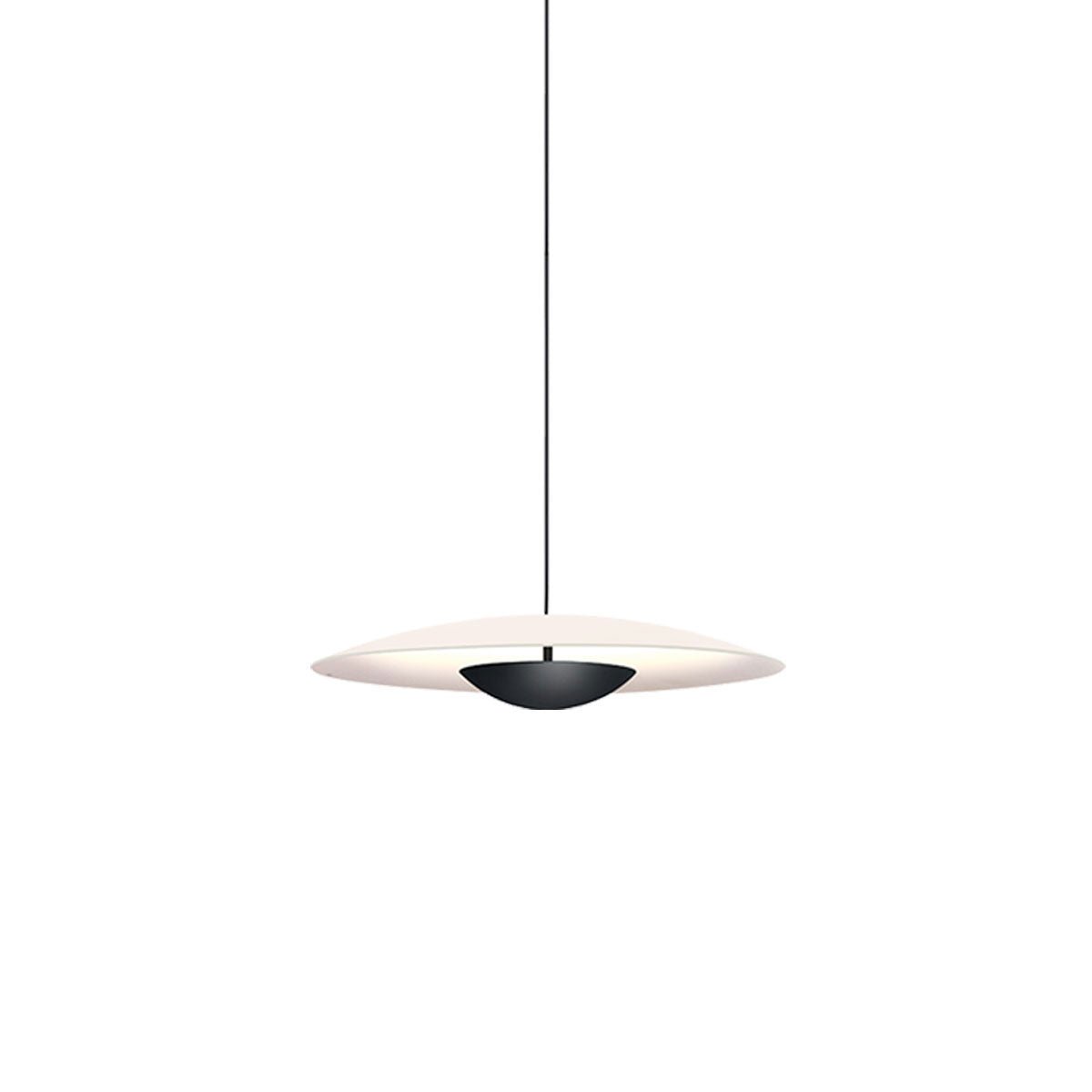 Suspension Ginger - Wenge/Blanc Ginger 42 (16.5") 0 - 10V by Marset | Luminaires & cie