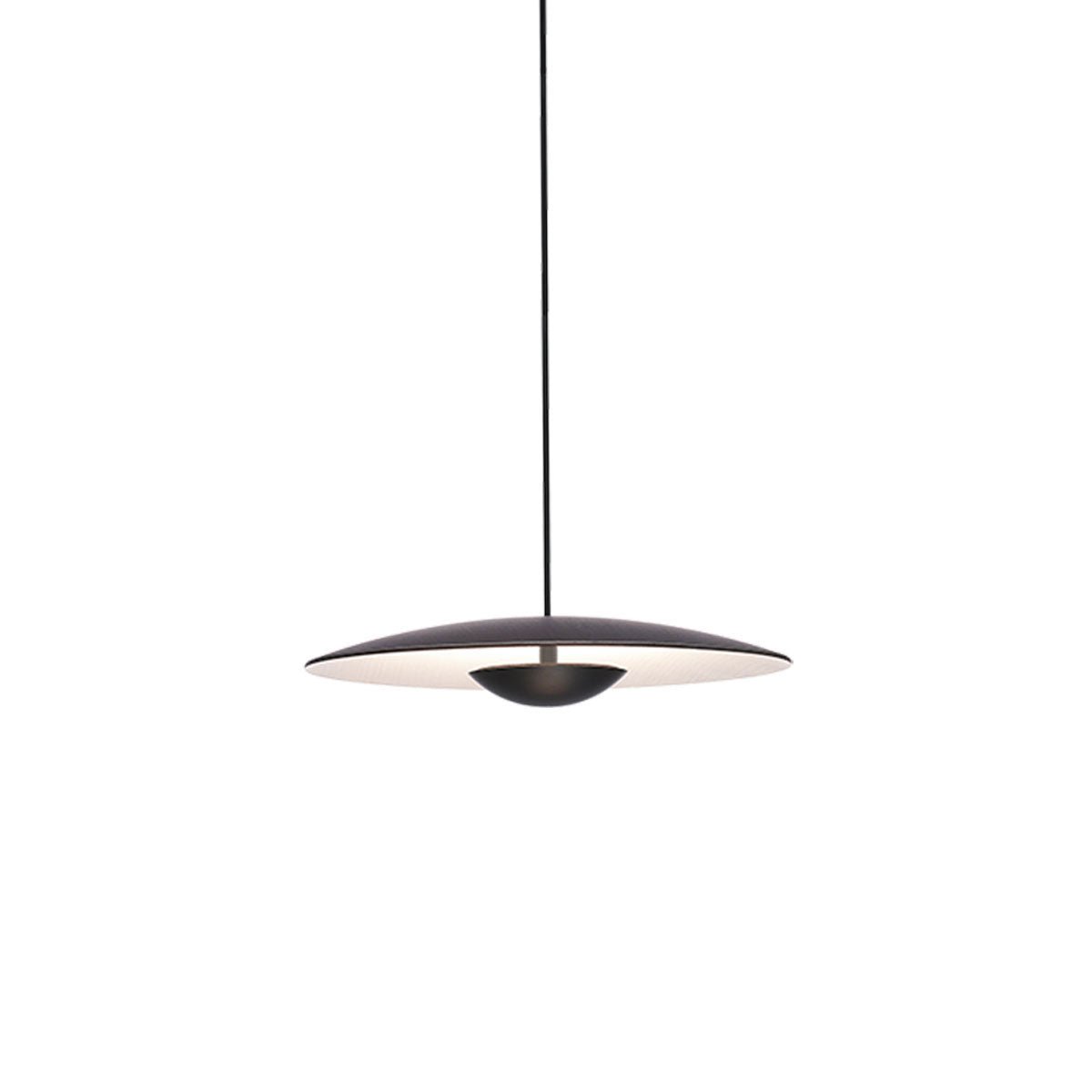 Suspension Ginger - Wenge/Blanc Ginger 42 (16.5") 0 - 10V by Marset | Luminaires & cie