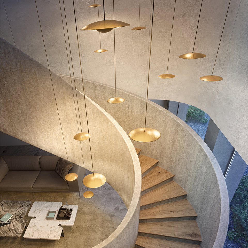 Suspension Ginger - Wenge/Blanc Ginger 60 (23.62") TRIAC by Marset | Luminaires & cie