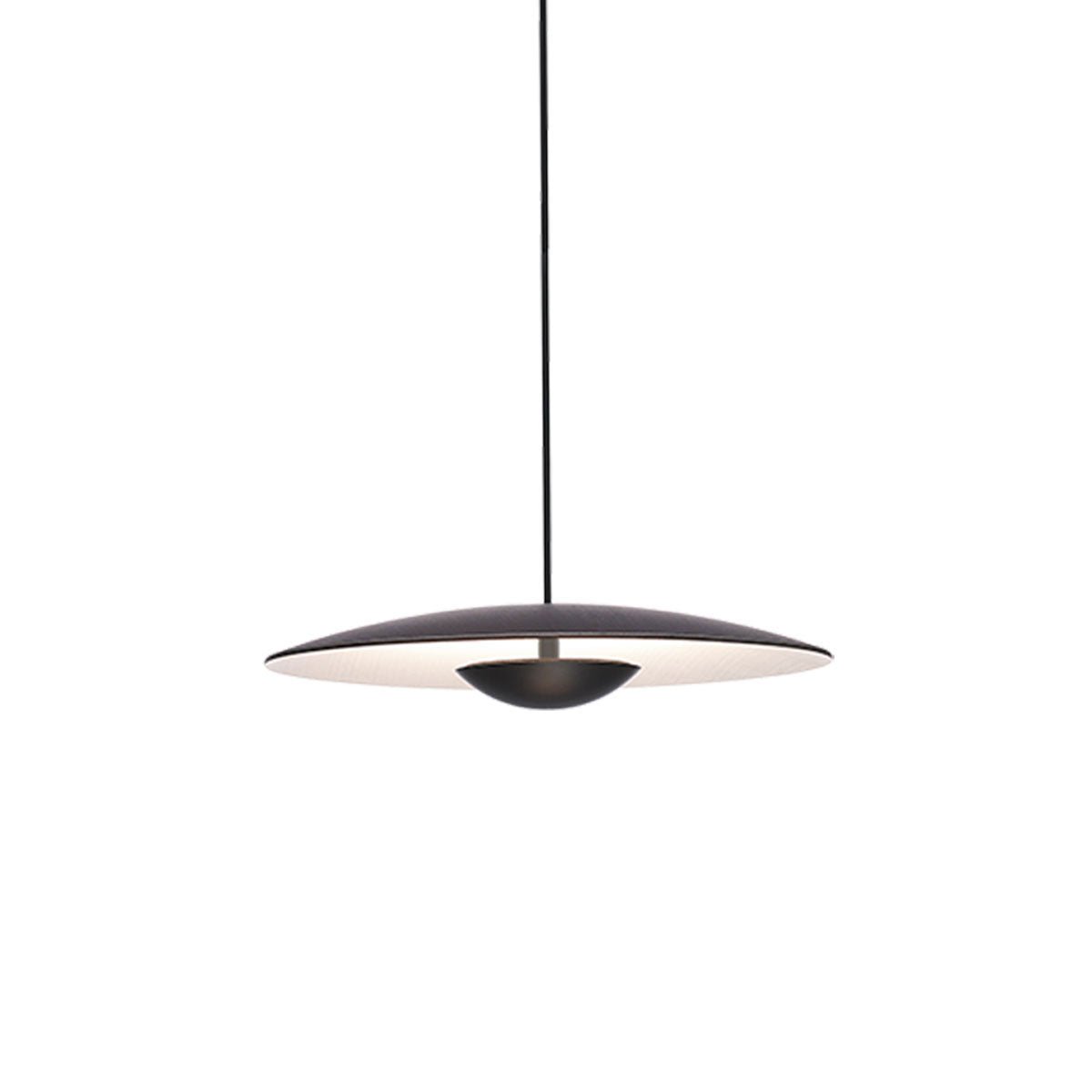 Suspension Ginger - Wenge/Blanc Ginger 60 (23.62") TRIAC by Marset | Luminaires & cie