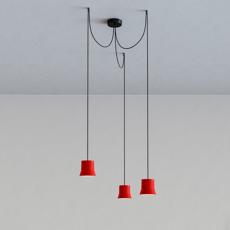 Suspension Gio Light - Noir 3x grappe by Artemide | Luminaires & cie