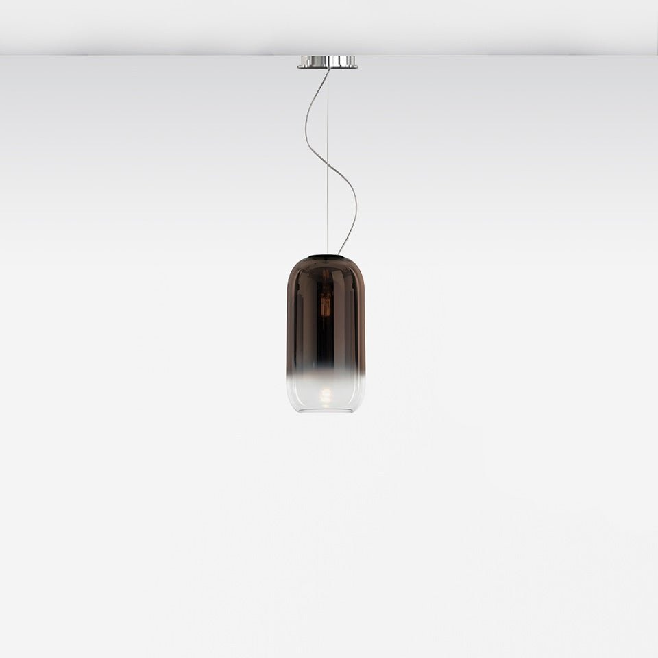 Suspension Gople - Mini (11 1/2") Bronze Régulier (60") by Artemide | Luminaires & cie