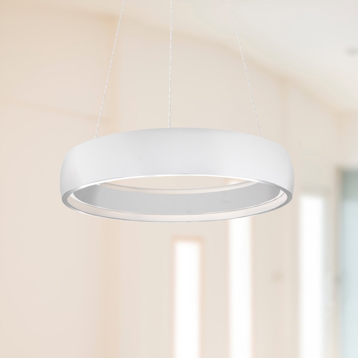 Suspension Halo - Blanc 24 3/8" by Kuzco Lighting | Luminaires & cie