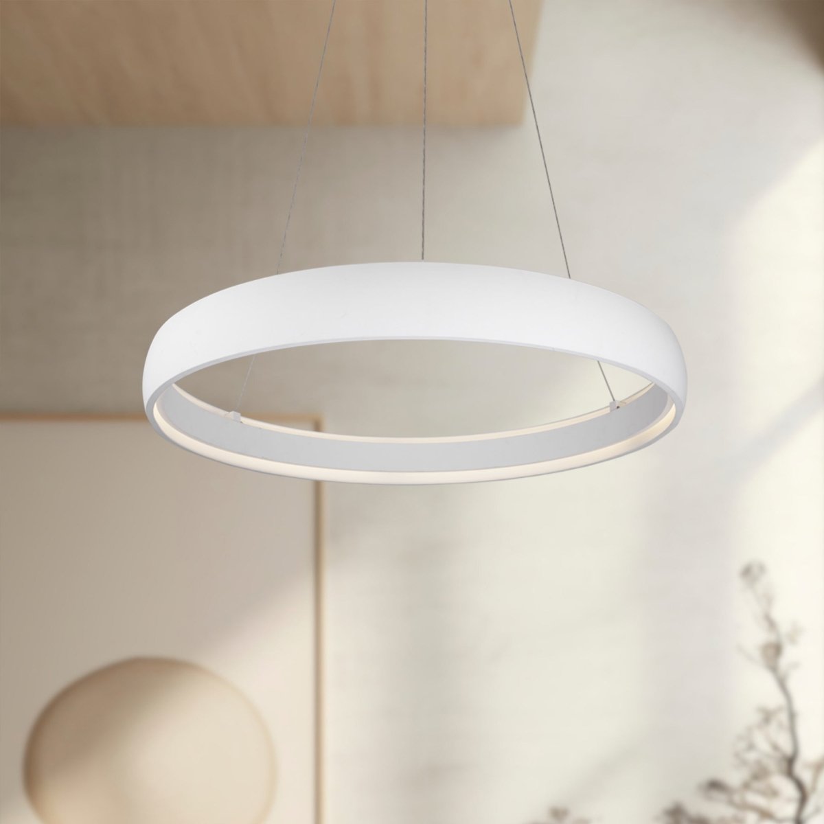 Suspension Halo - Blanc 35 7/8" by Kuzco Lighting | Luminaires & cie