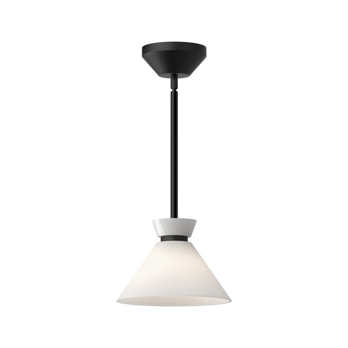 Suspension Halston - Noir mat 8" by Alora Lighting | Luminaires & cie