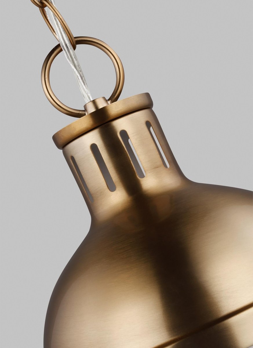Suspension Hanks - Laiton satiné 8 1/8" Ampoules non - incluses by Visual Comfort Studio | Luminaires & cie