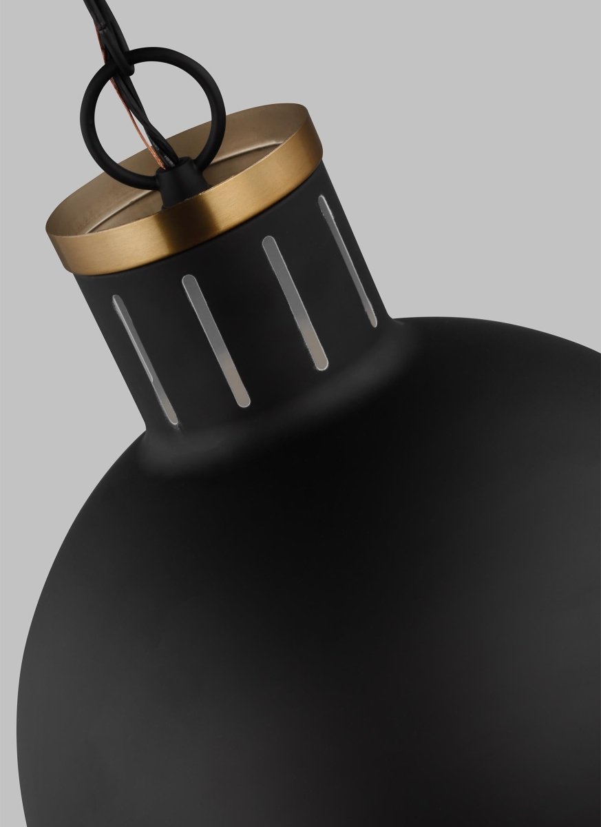 Suspension Hanks - Noir de minuit 13 1/4" Ampoules DEL incluses by Visual Comfort Studio | Luminaires & cie