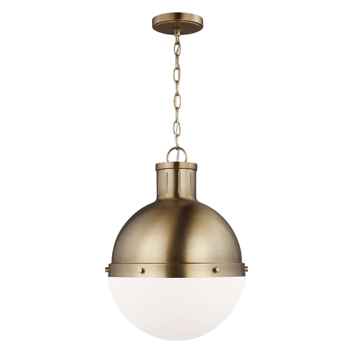 Suspension Hanks - Laiton satiné 13 1/4" Ampoules DEL incluses by Visual Comfort Studio | Luminaires & cie
