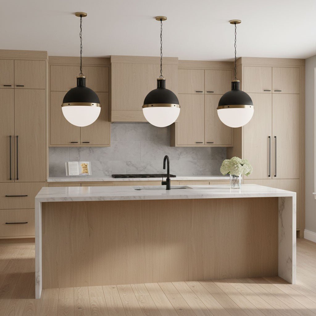 Suspension Hanks - Nickel brossé 16" by Visual Comfort Studio | Luminaires & cie