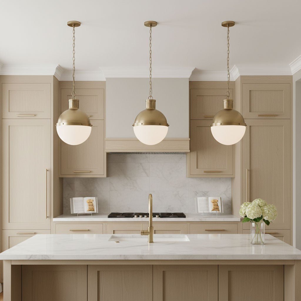 Suspension Hanks - Nickel brossé 16" by Visual Comfort Studio | Luminaires & cie