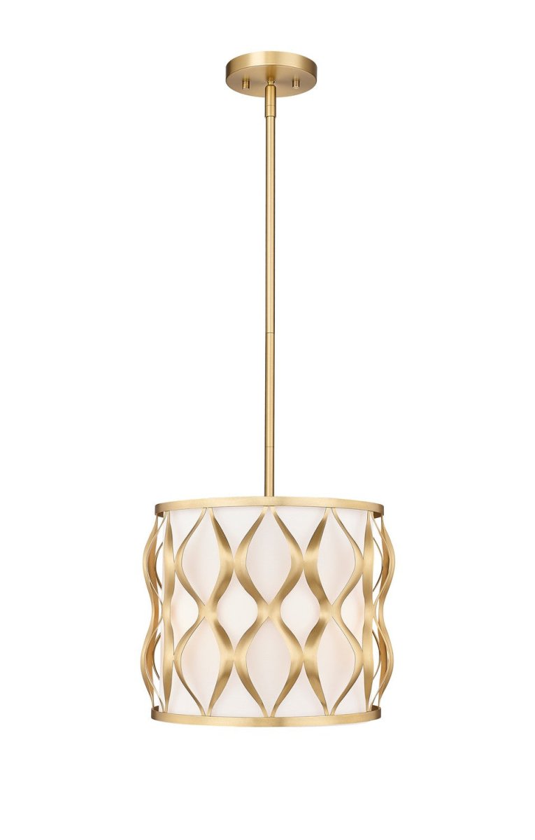 Suspension Harden - Or moderne 12" by Z-Lite | Luminaires & cie