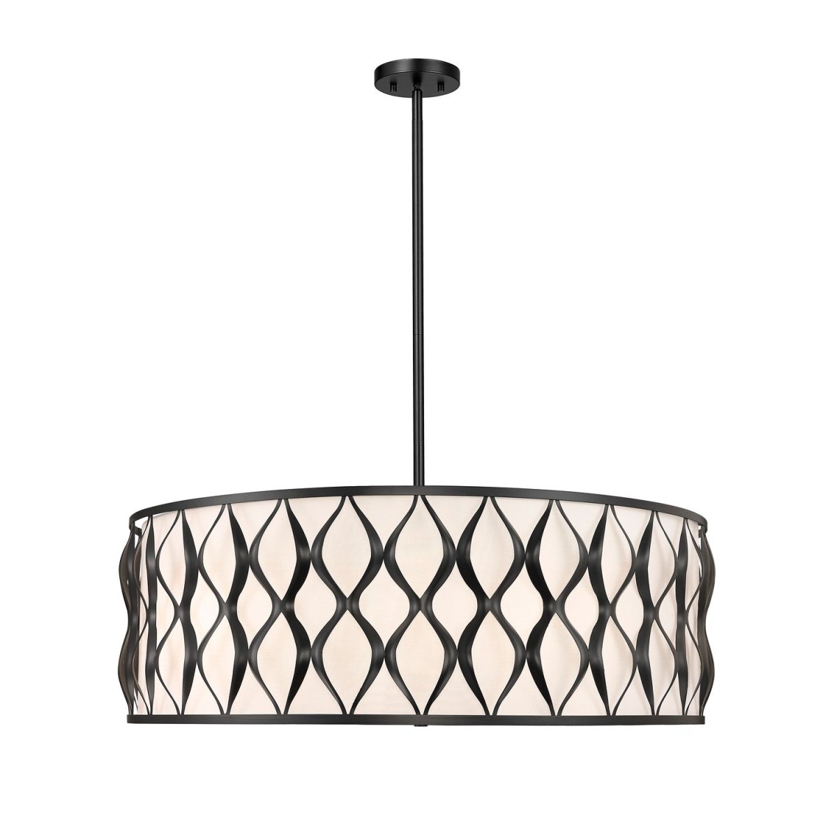 Suspension Harden - Noir mat 32" by Z-Lite | Luminaires & cie