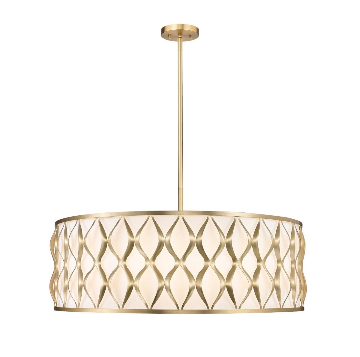 Suspension Harden - Or moderne 32" by Z-Lite | Luminaires & cie