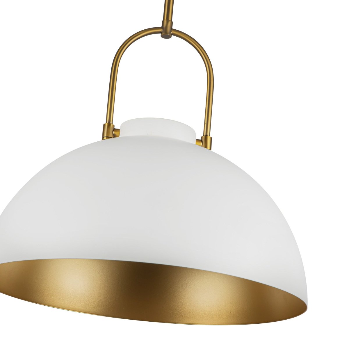 Suspension Harper - Blanc Sans verre by Alora Lighting | Luminaires & cie