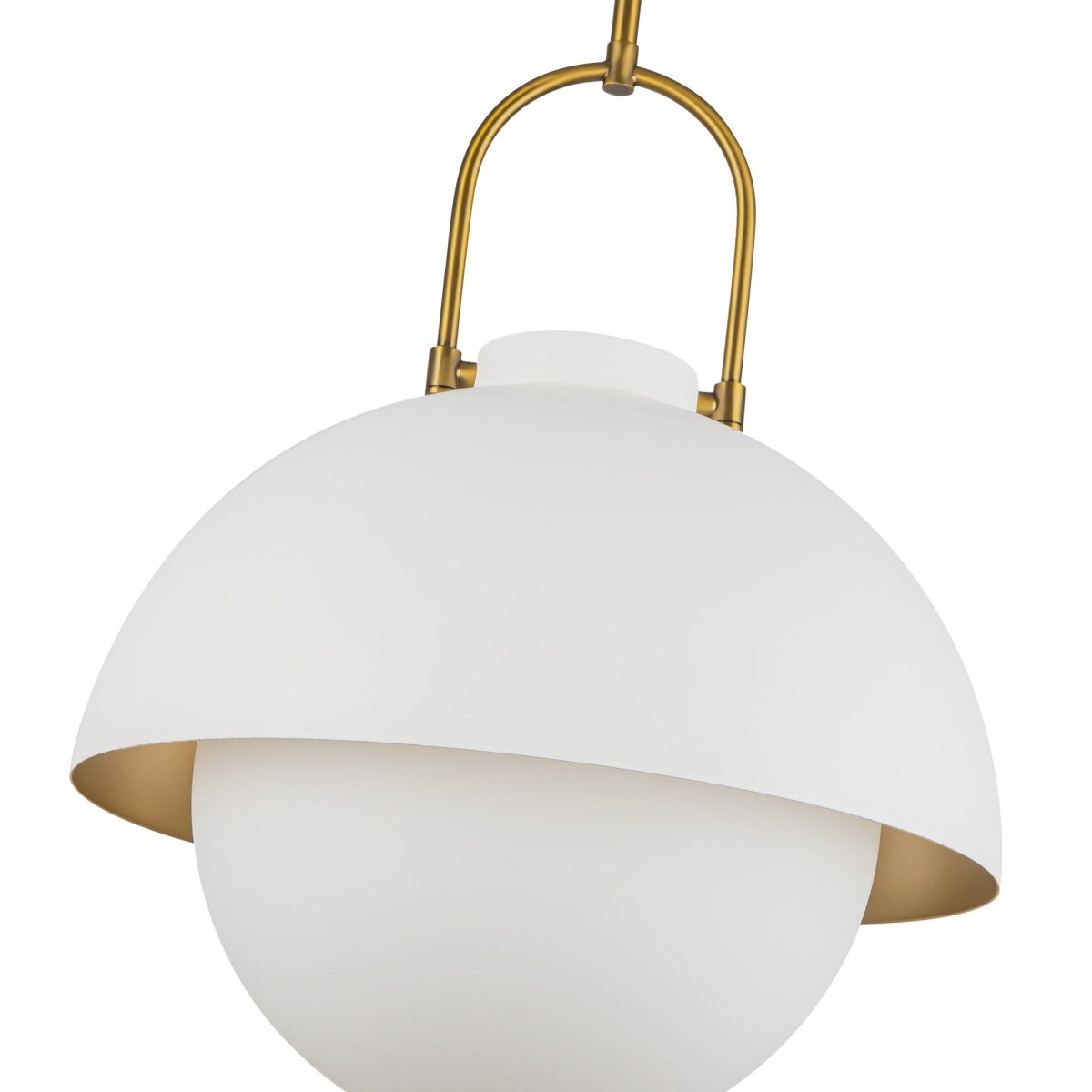 Suspension Harper - Blanc Verre d'opale by Alora Lighting | Luminaires & cie