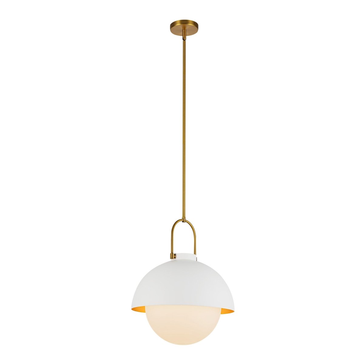 Suspension Harper - Blanc Verre d'opale by Alora Lighting | Luminaires & cie