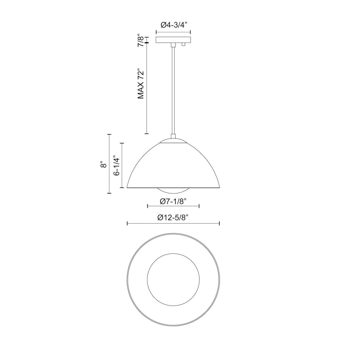 Suspension Haven - Or by Alora Lighting | Luminaires & cie