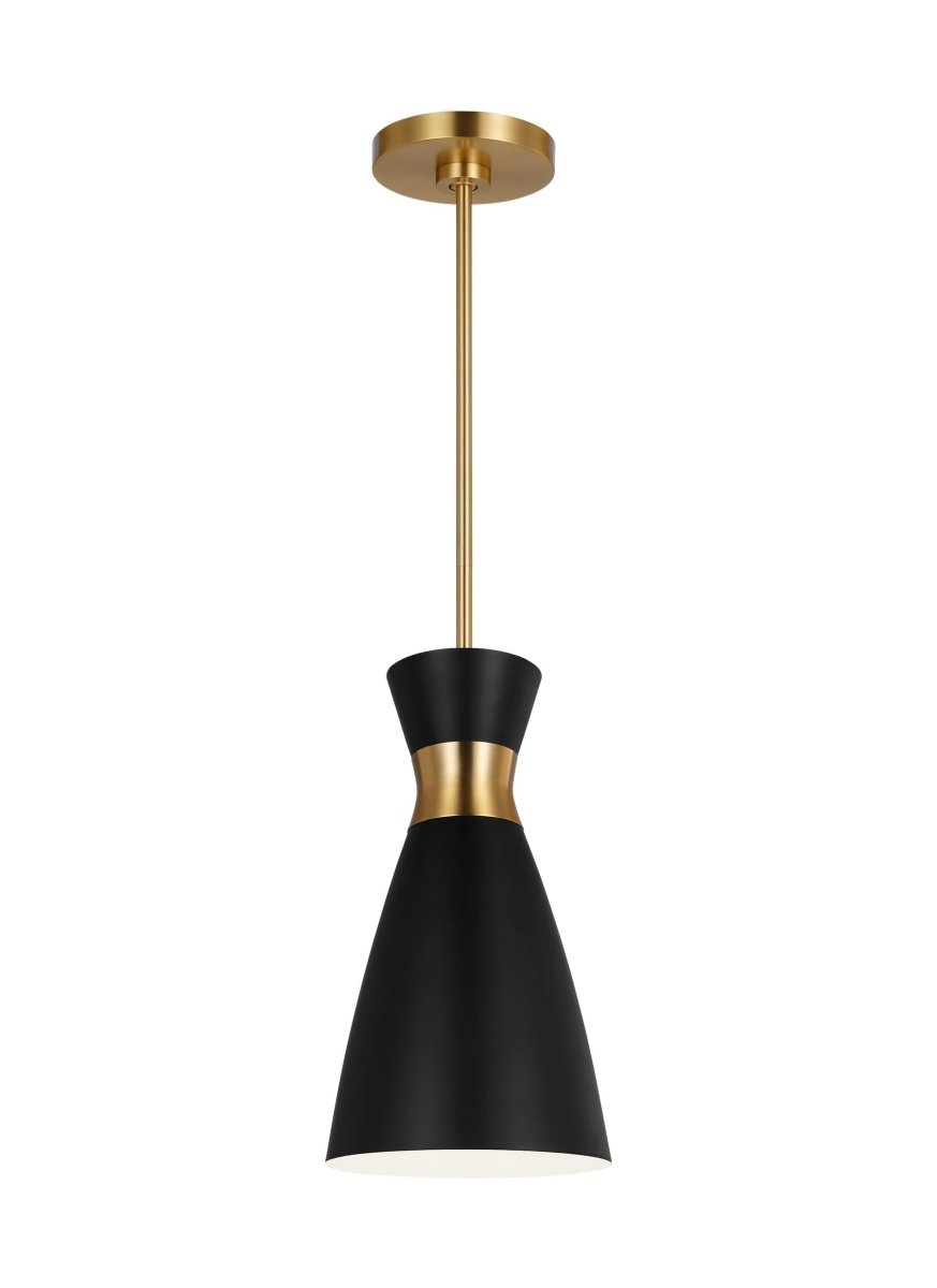 Suspension Heath - Noir de minuit et laiton brunis 8 1/8" by Visual Comfort Studio | Luminaires & cie