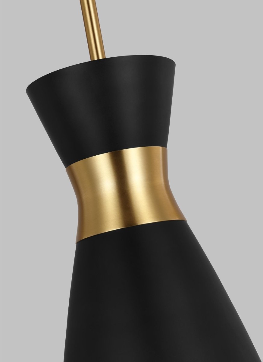 Suspension Heath - Noir de minuit et laiton brunis 8 1/8" by Visual Comfort Studio | Luminaires & cie