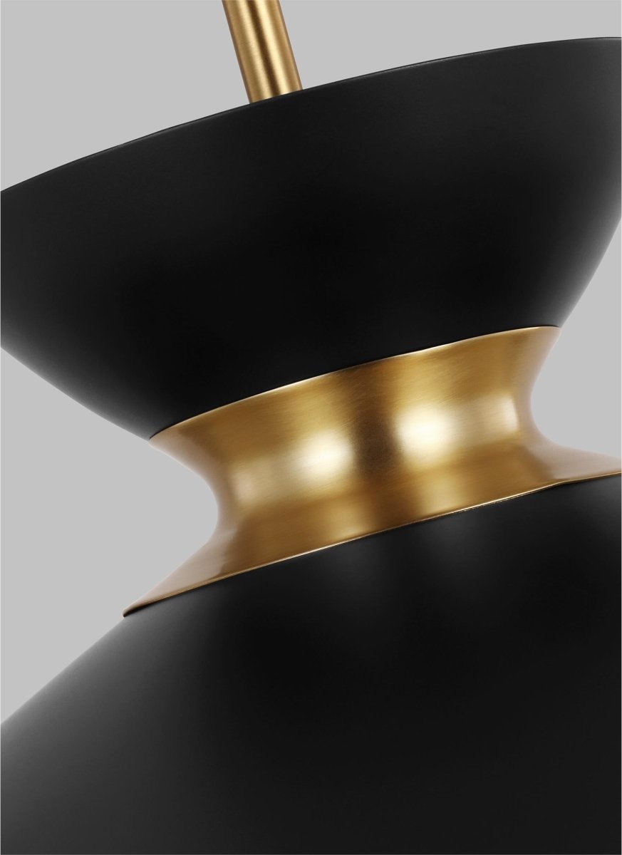 Suspension Heath - Noir de minuit et laiton brunis 18 1/2" by Visual Comfort Studio | Luminaires & cie