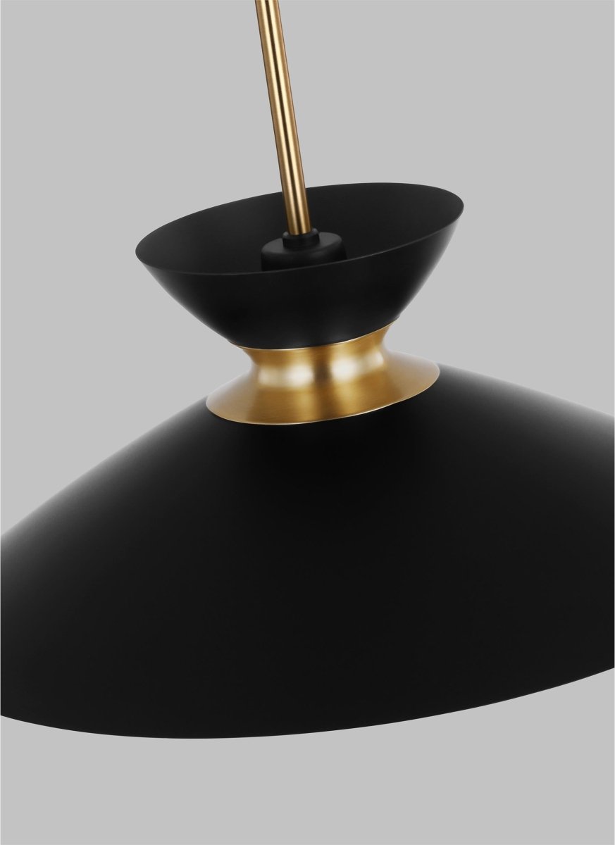 Suspension Heath - Noir de minuit et laiton brunis 18 1/2" by Visual Comfort Studio | Luminaires & cie