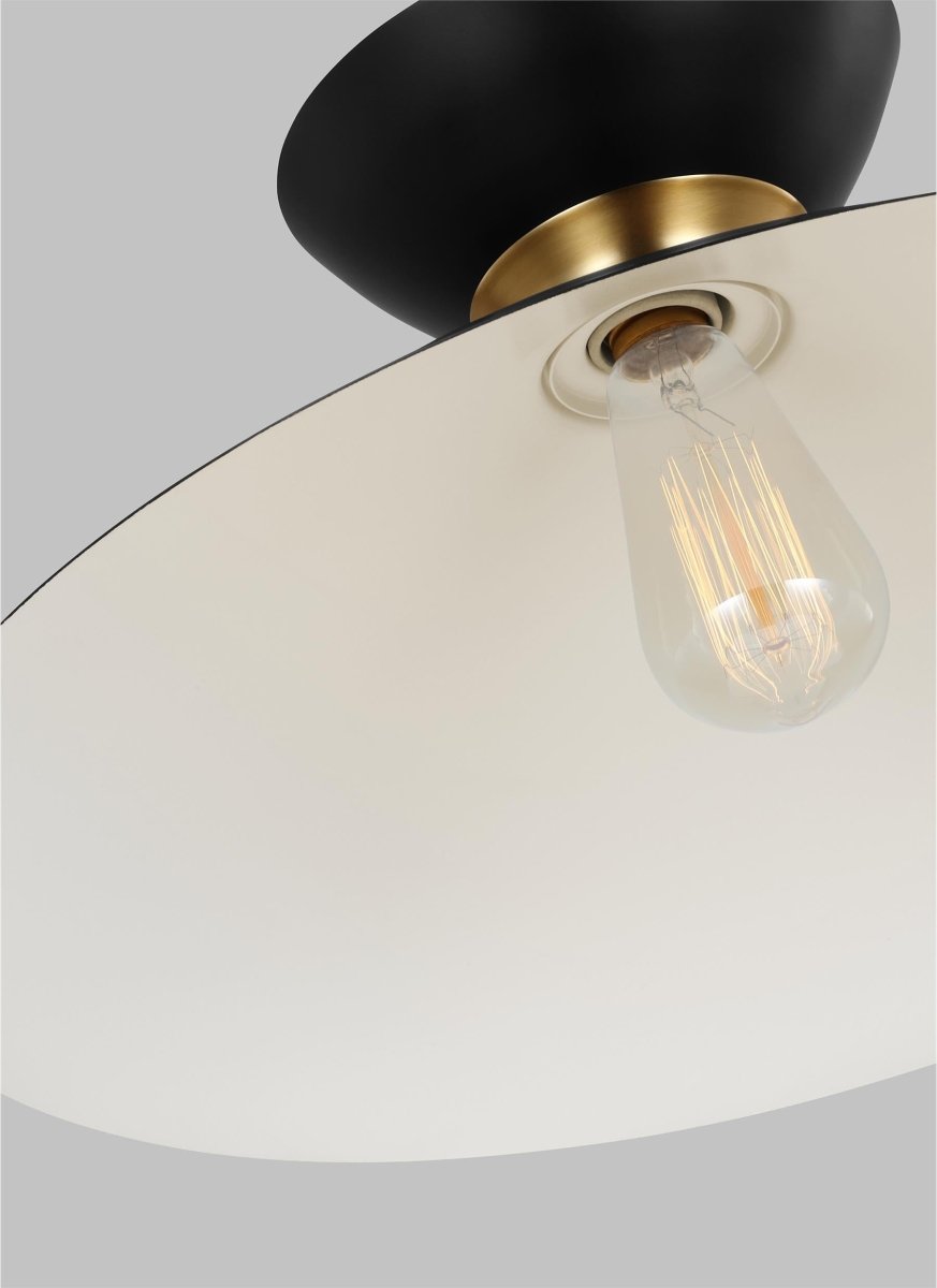 Suspension Heath - Noir de minuit et laiton brunis 18 1/2" by Visual Comfort Studio | Luminaires & cie