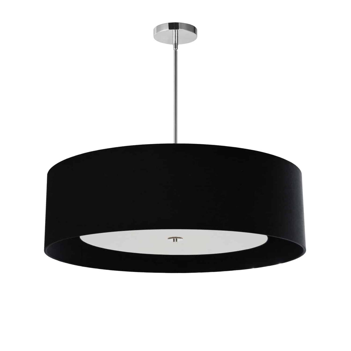 Lustre Helena Noir / Chrome poli – vue 2