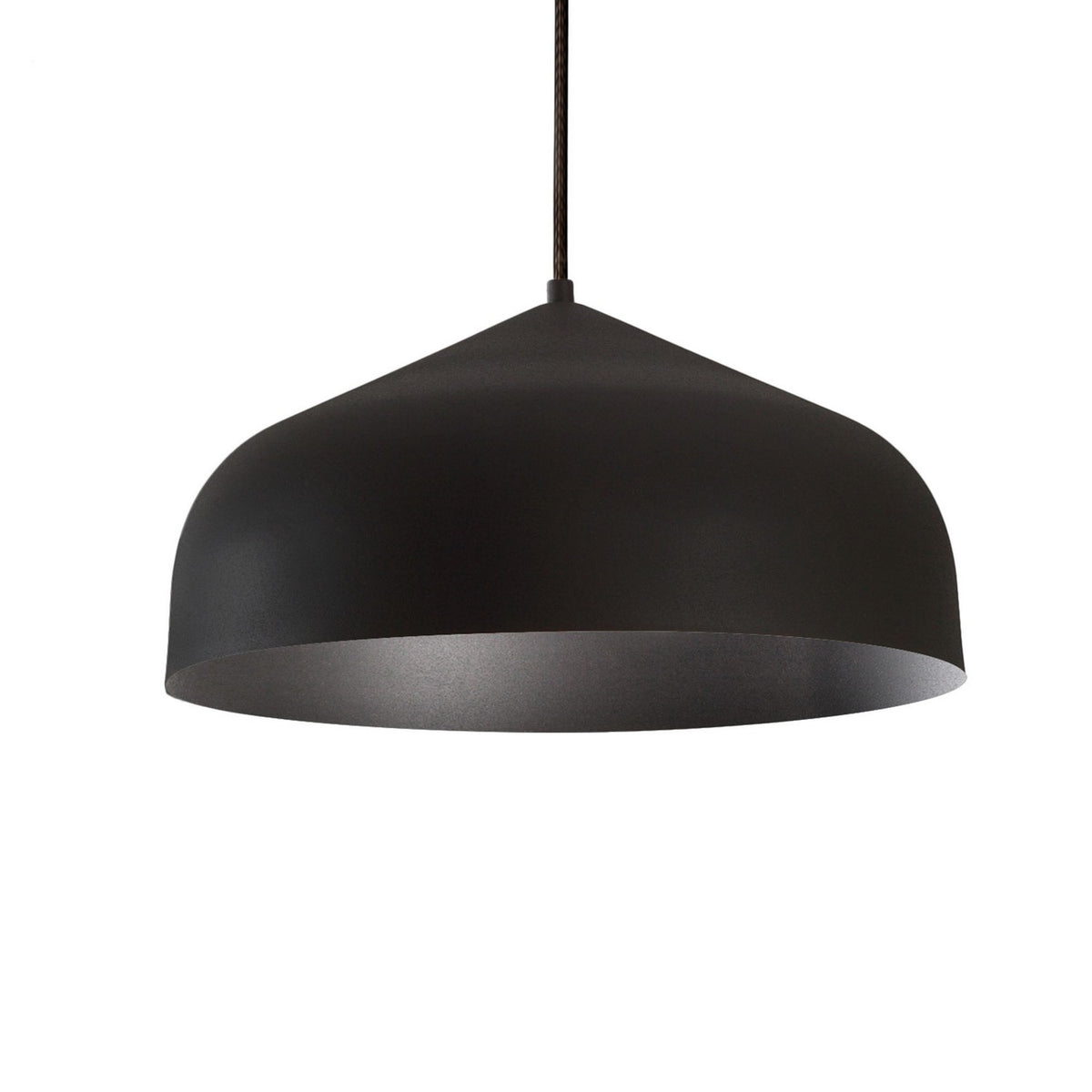 Suspension Helena Noir, Revêtement texturé – Kuzco Lighting