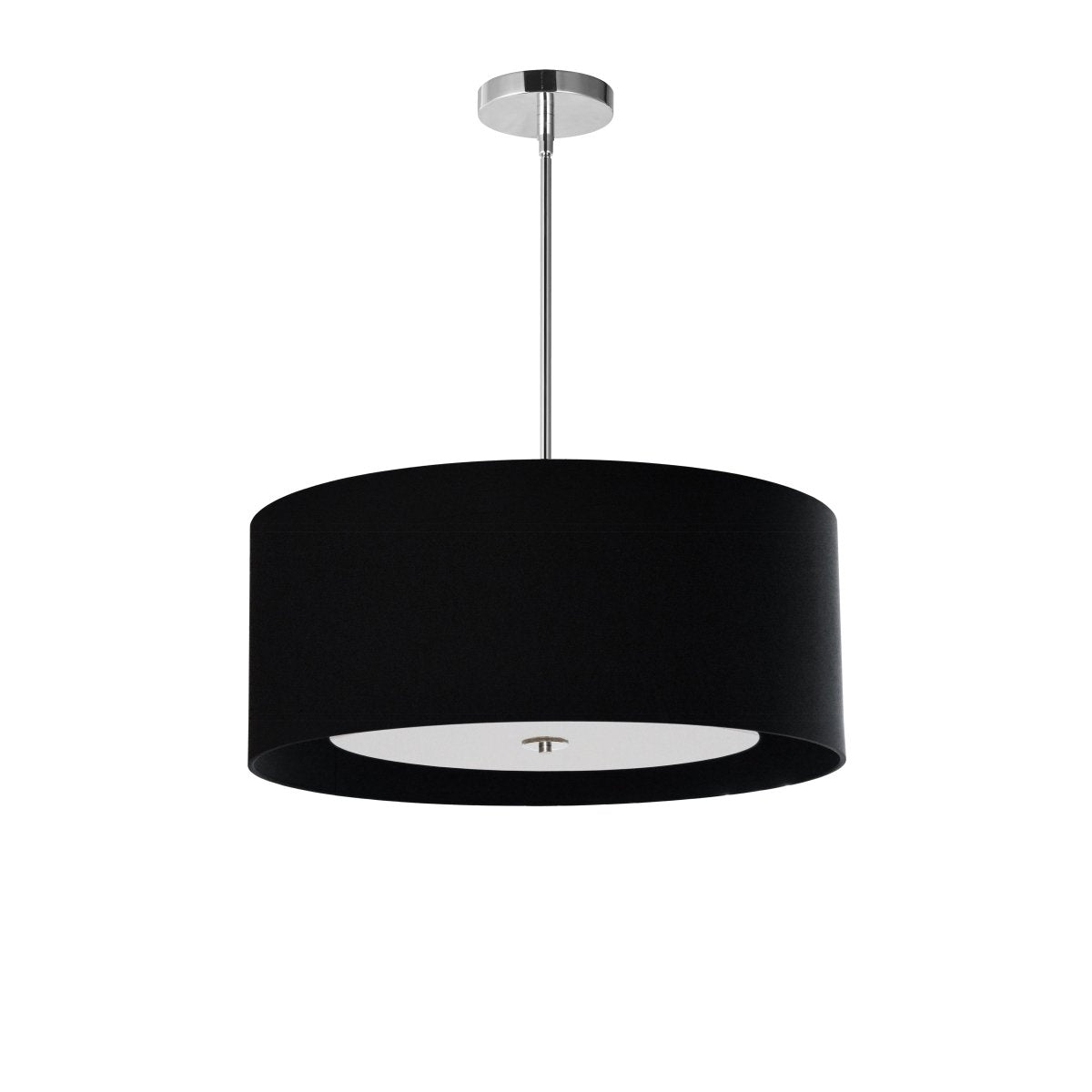 Suspension Helena - Chrome poli Noir 22" by Dainolite | Luminaires & cie