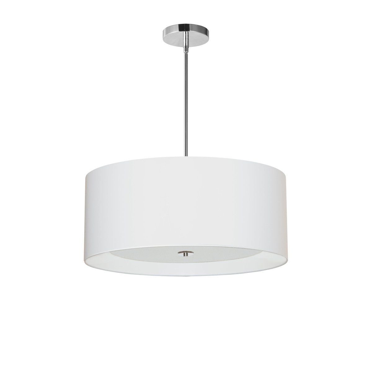 Suspension Helena - Chrome poli Blanc 22" by Dainolite | Luminaires & cie