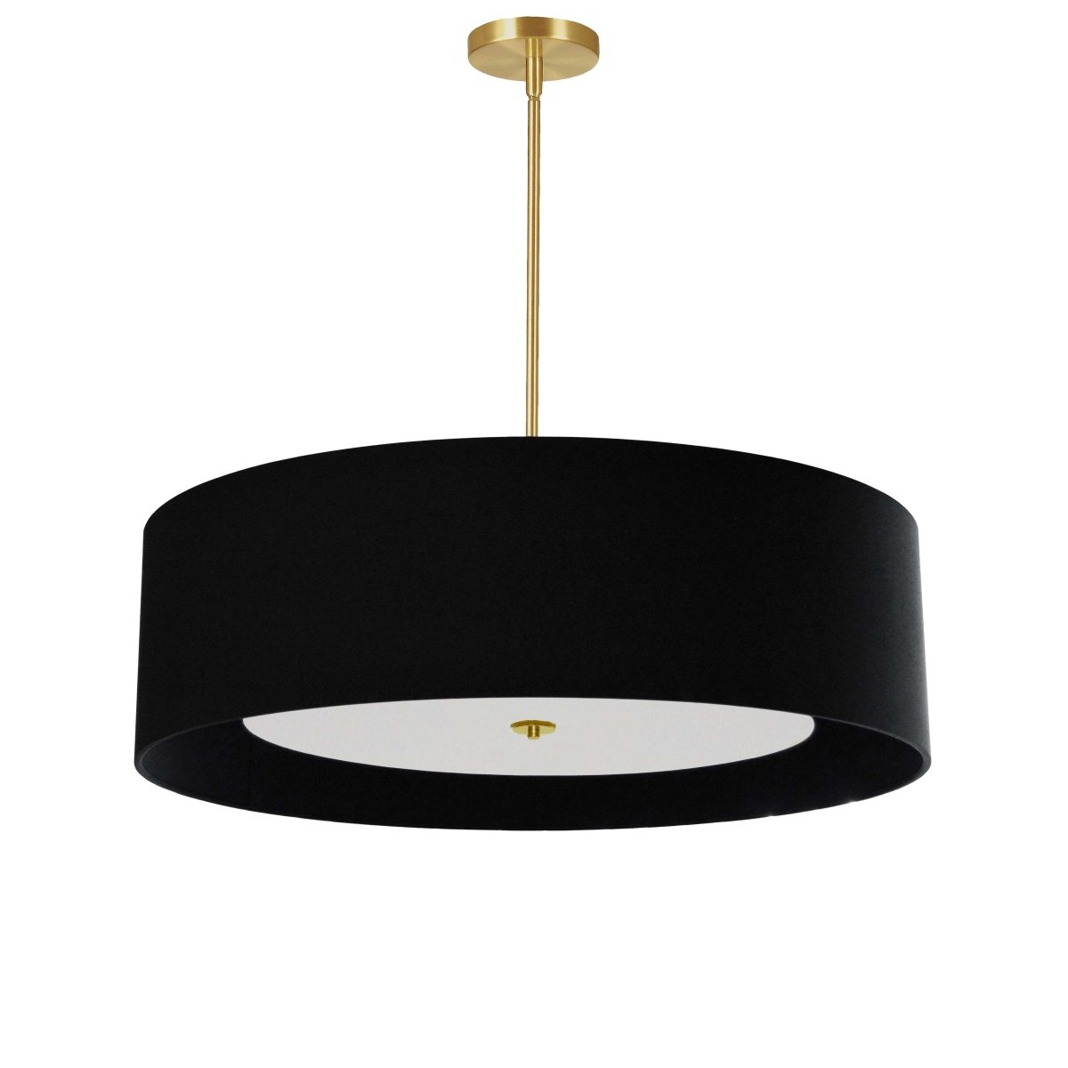 Suspension Helena - Laiton vieilli Noir 30" by Dainolite | Luminaires & cie