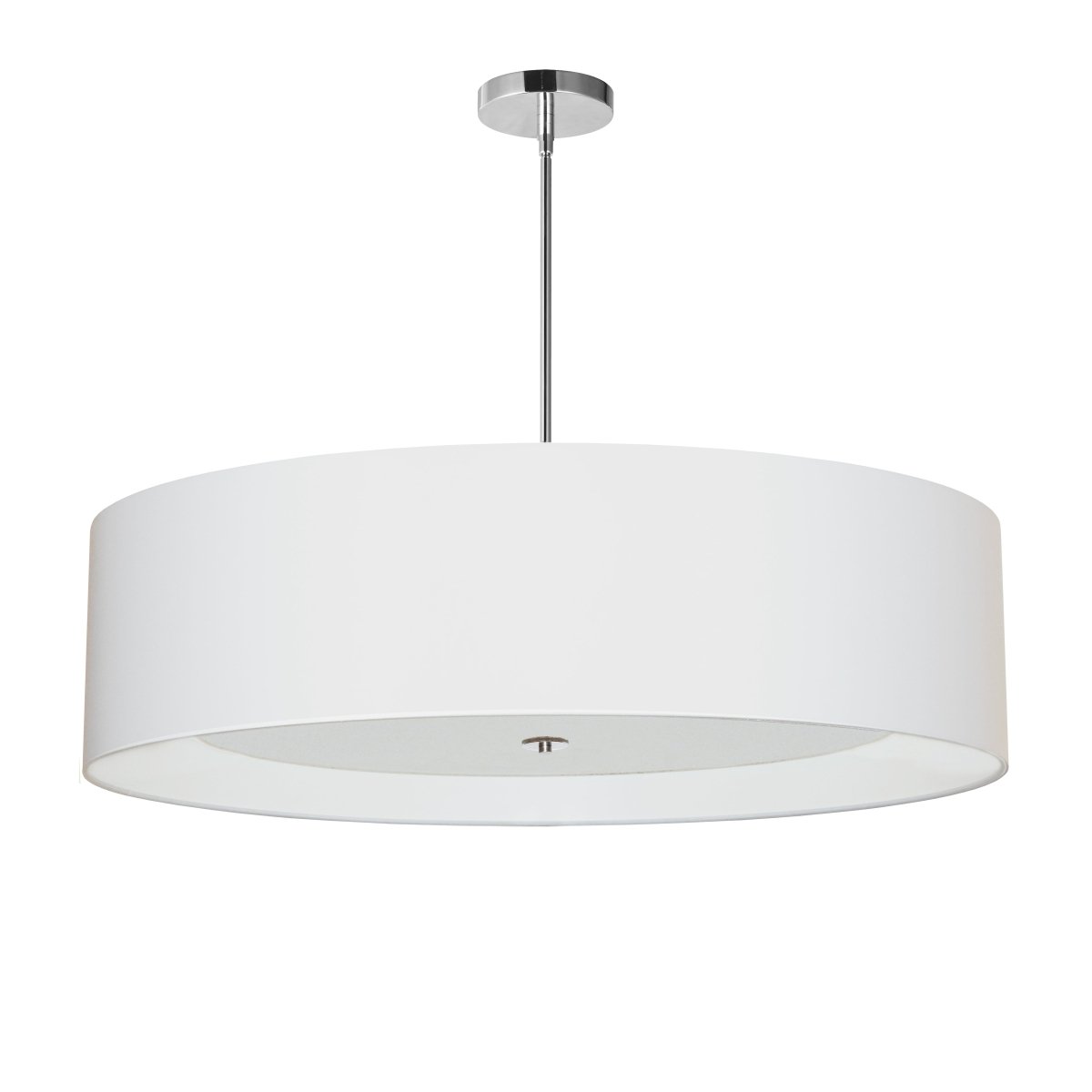 Suspension Helena - Chrome poli Blanc 34" by Dainolite | Luminaires & cie