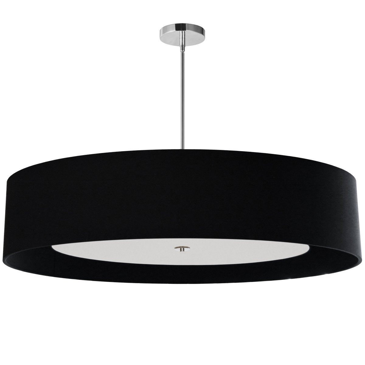 Suspension Helena - Chrome poli Noir 40" by Dainolite | Luminaires & cie