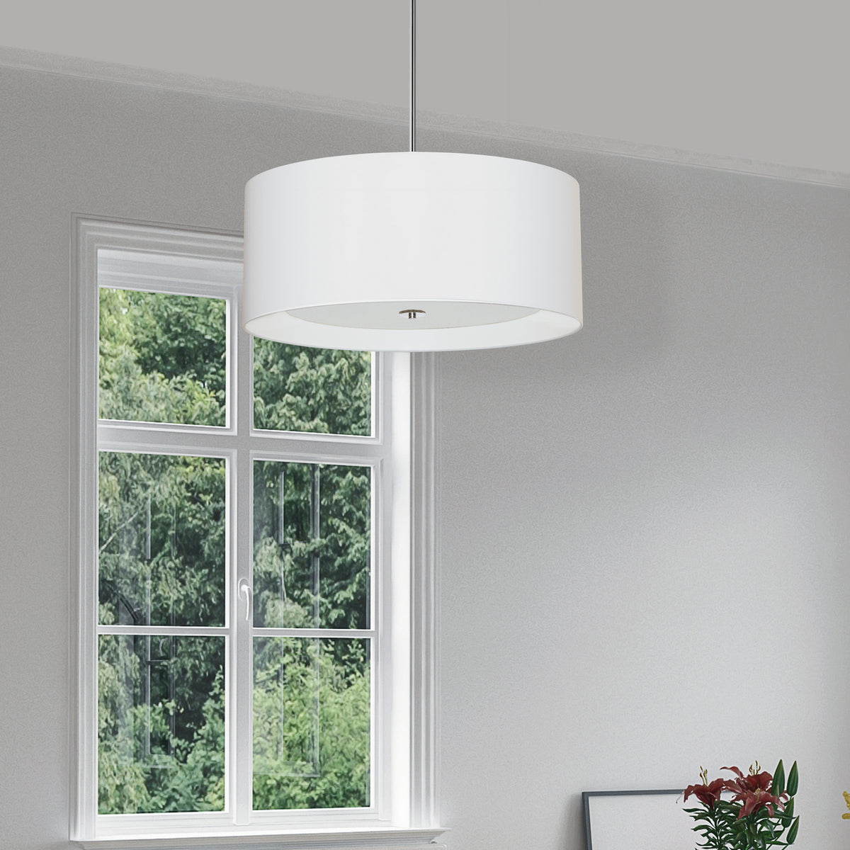 Suspension Helena 22", Blanc – vue 3