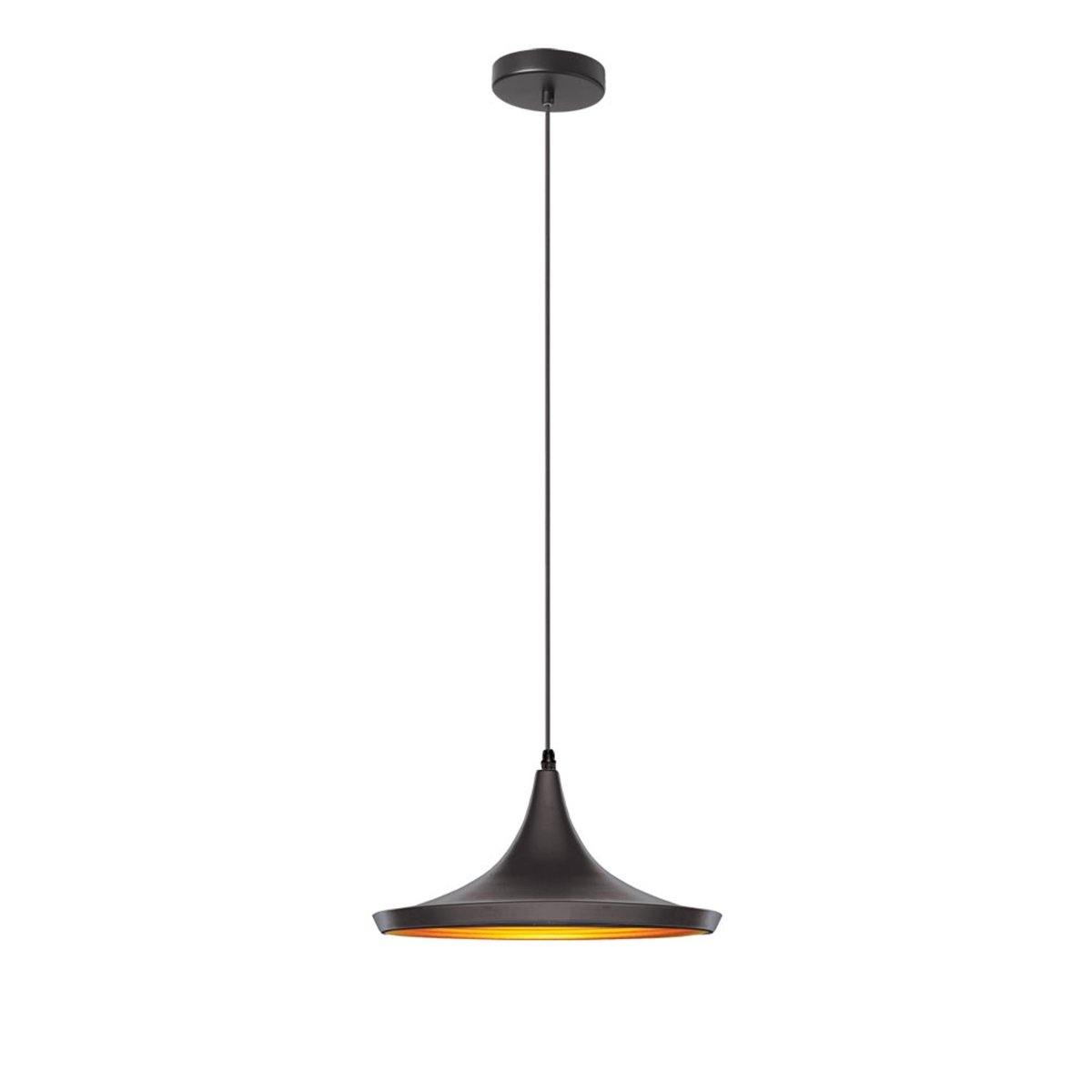 Suspension Helsinki - Noir 14" by Dainolite | Luminaires & cie