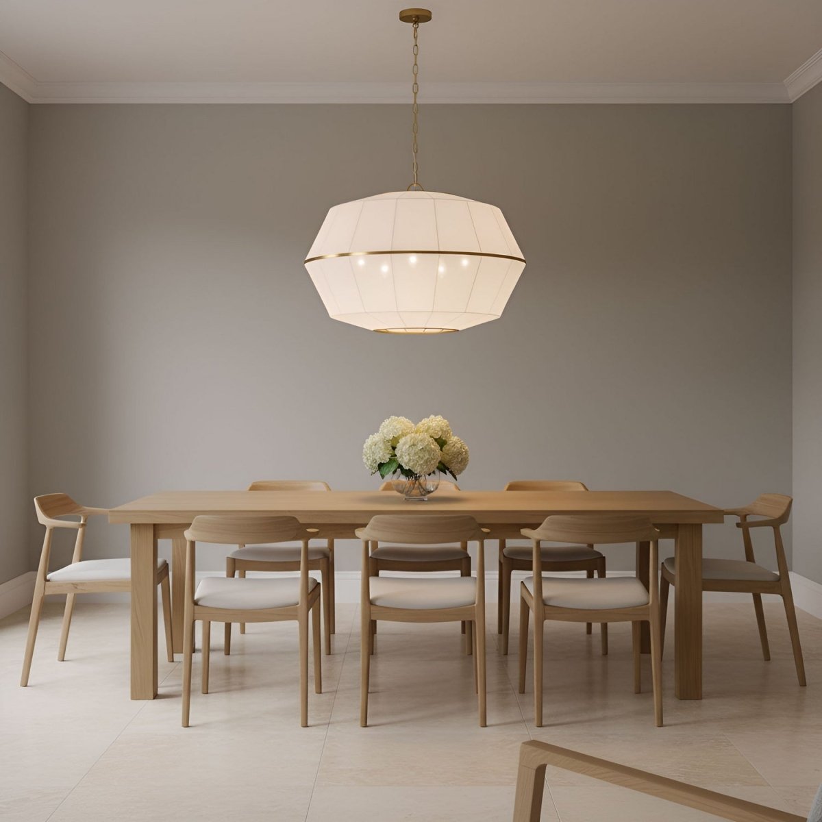 Suspension Hikari - Laiton bruni 32 1/4" by Visual Comfort Studio | Luminaires & cie