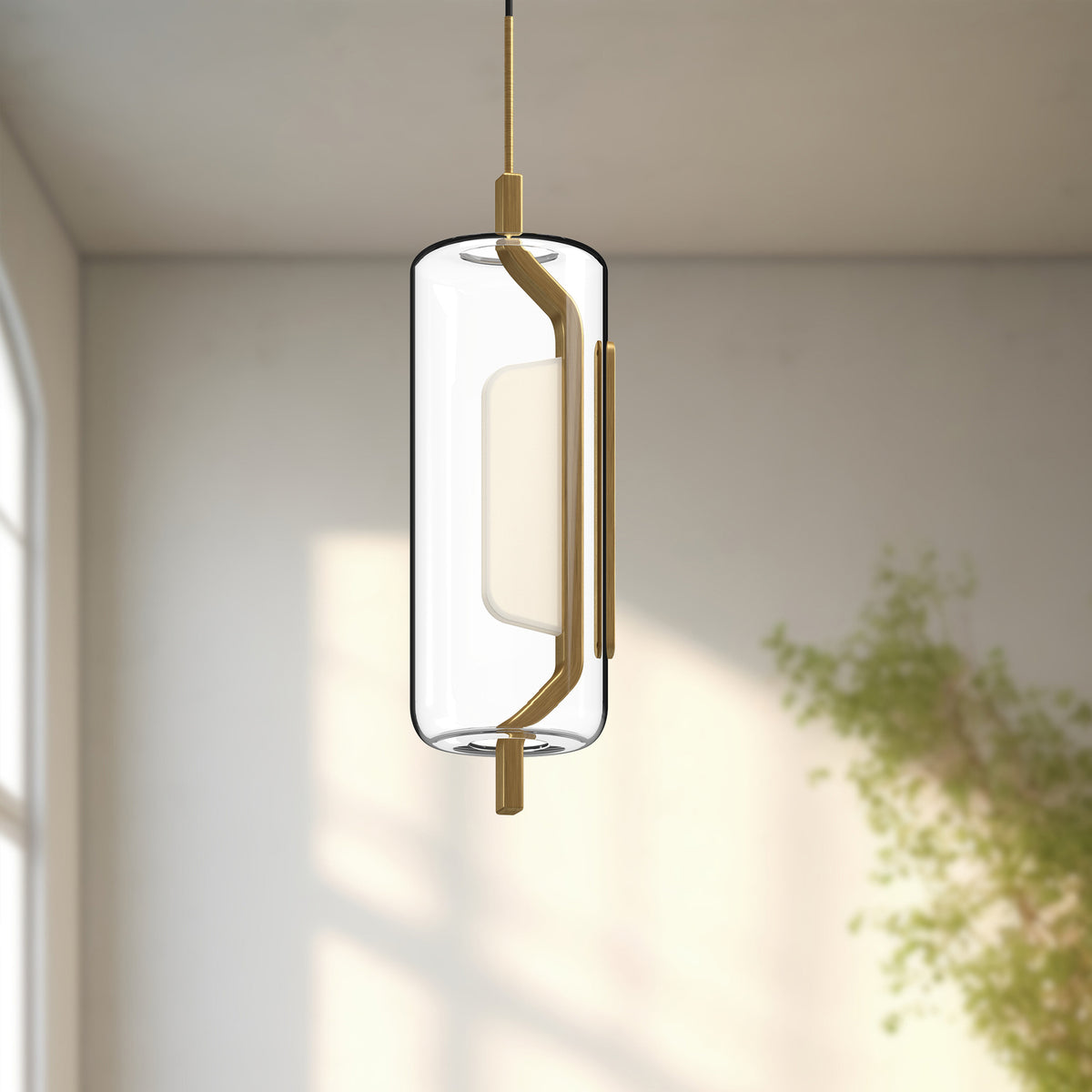 Mini-suspension Hilo Or brossé – vue 2
